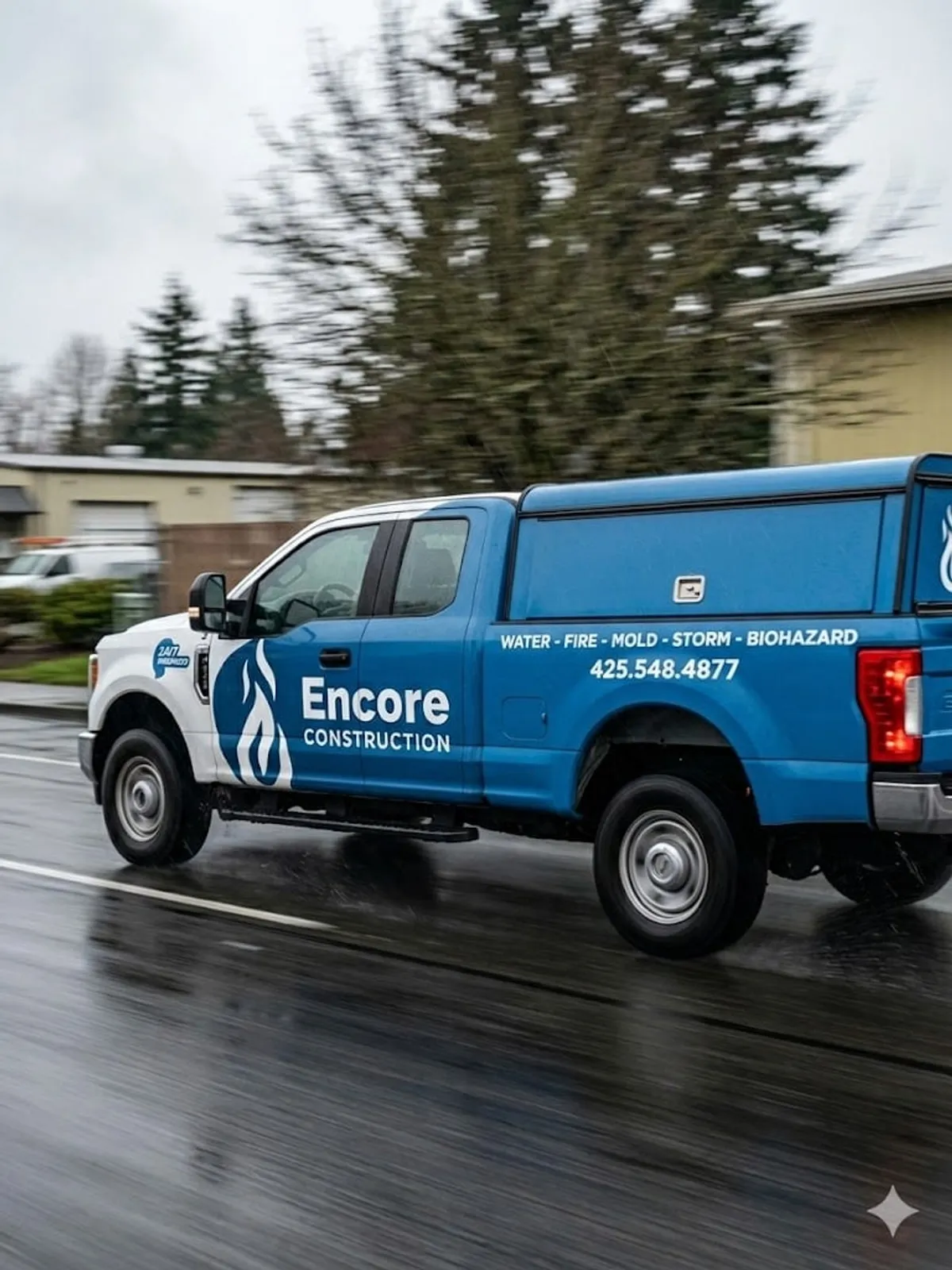 Encore Construction response vehicle